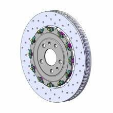 AP Racing CP8080Z14SD drilled CG12 replacment brake disc Audi RS4 (B7), RS6 (C5) Front right 365 mm