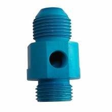 Adapter for filter sandwich plate 1/2" BSP to AN-10 with additional 1/8" NPT pressure sensor outlet