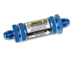 Earls 230106ERL Fuel Filter Inline Mount Blue 35 Microns, -6 AN Male 