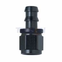 Fragola 200106-BL 8000 Push-Lite series Straight Female Hose End Fitting AN-6 (black)