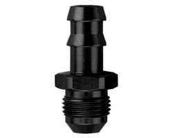 Fragola 484104-BL AN-4 to 1/4" hose barb aluminum adapter black