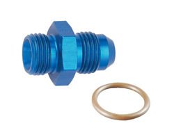 Fragola 495101 ORB-8 to AN-6 Male Flare aluminum adapter (blue)