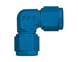 Fragola 496310 female to female forged coupler AN-10 / AN-10 90° (blue)