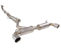 XFORCE ETTY21CS titanium cat back exhaust Toyota GR Yaris (GXPA16) 1.6 G16E-GTS (polished tips)