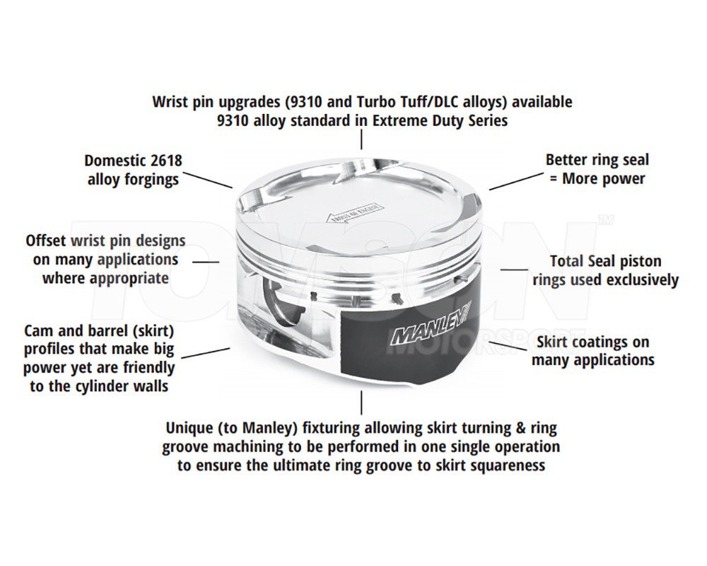 Manley 612001C-4 forged pistons Subaru Forester, Legacy, Outback