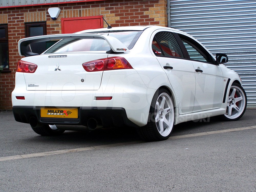 Milltek Sport SSXMI011 cat back exhaust Mitsubishi Lancer Evo X 4B11T ...