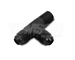 Vibrant Performance 10470 tee adapter AN-3 (male) / AN-3 (male) / 1/8" NPT (on run) aluminium (black)