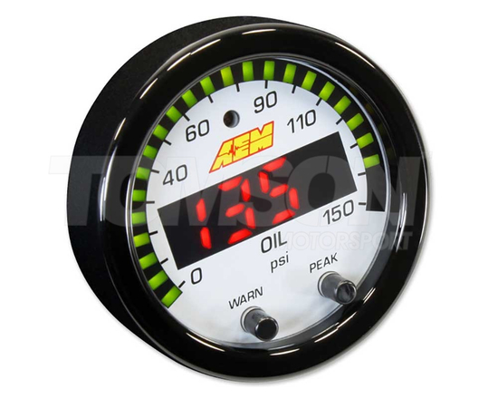 AEM 30-0307 X-Series 150 PSI / 10 BAR oil pressure gauge