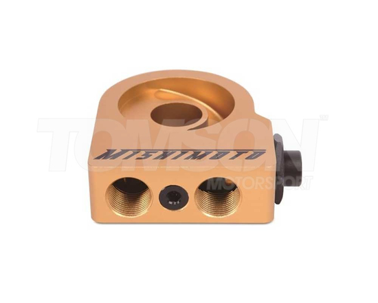 Mishimoto MMOP-SPT oil sandwich plate with thermostat with one 1/8 NPT port