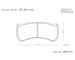 Endless RCP173-ME20 compound ME20 brake pads for AP Racing CP9660 calipers