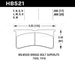 Hawk Performance HB521N.800 HP Plus brake pads for Wilwood calipers (7416, 7420)
