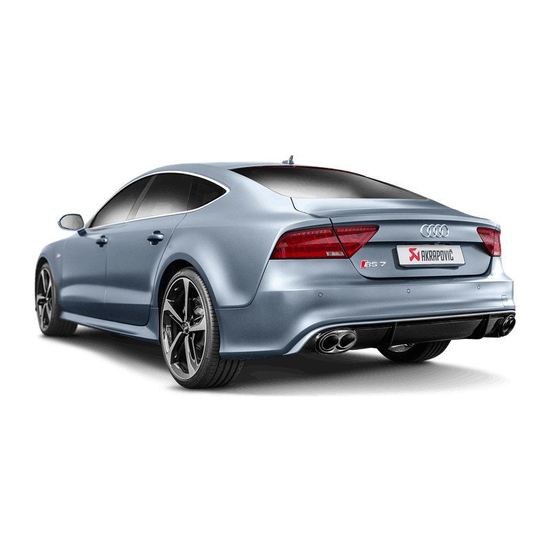 Układ wydechowy cat back Akrapovic Evolution S-AU/TI/4H Audi RS7