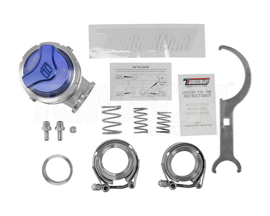 Zawór upustowy spalin (wastegate) Turbosmart TS-0552-1011 Comp-Gate 40 mm GenV WG40 14 psi (niebieski)