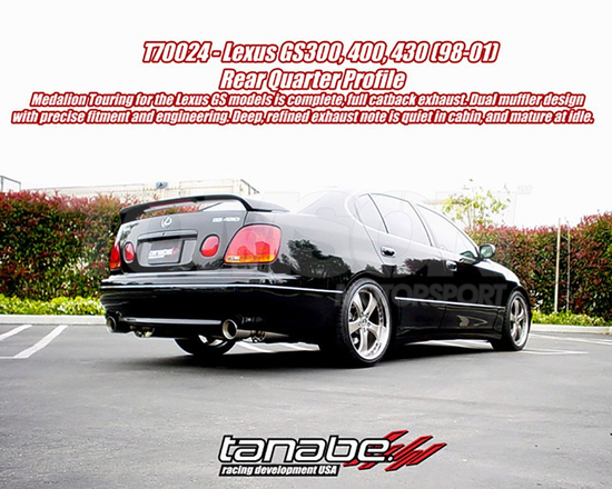 Układ wydechowy cat back Tanabe T70024R Revel Medallion Touring-S Lexus GS300, GS400/430 1998-2005