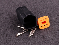 MaxxECU 2275 Connector 6-way pin housing DT04-6P-E004