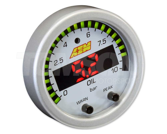 Zegar ciśnienia oleju AEM 30-0307 X-Series 150 PSI / 10 BAR