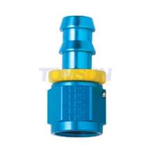 Fragola 200106 8000 Push-Lite series Straight Female Hose End Fitting AN-6 (blue)