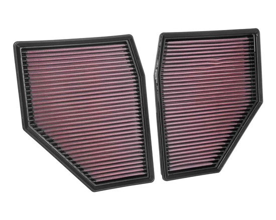 K&N 33-3128 high flow replacement panel air filters BMW M5, M5 Competition, M5 CS (F90), M5 (G90), Series 7 760i (G70), M8, M8 Competition (G14, G15, G16, F91, F92, F93) 4.4 S68B44