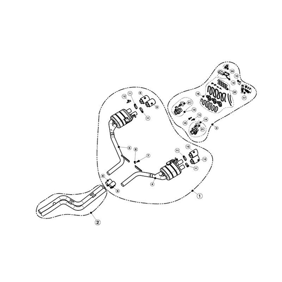 Układ wydechowy Akrapovic Slip-On MTP-AUS58TH Audi S5