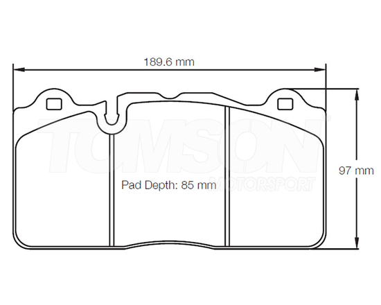 Pagid RSC E8091 brake pads for ceramic discs compound RSC1 McLaren 600LT, 620R, 720S (front)