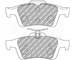 Ferodo FCP1931H DS2500 brake pads Ford Focus ST Mk2 2.5, RS Mk3 2.3 EcoBoost, Mazda 3 MPS (rear)