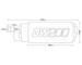 Pompa paliwa Deatschwerks 9-201-0847 DW200 (255 LPH) Mitsubishi Lancer Evo VIII, IX, Eclipse AWD 2.0 Turbo 1995-1998