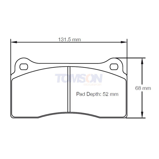 Pagid RSC E1287 brake pads for ceramic discs compound RSC1 Nissan GT-R R35, Audi R8, BMW M4 F82 (rear)
