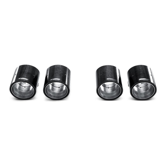 Końcówki wydechu Akrapovic Carbon TP-CT/5 BMW 1M Coupe E82