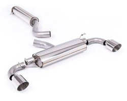 Milltek Sport SSXTY200 resonated cat back exhaust Toyota GR Yaris (Gen 2) (GXPA16) 1.6 G16E-GTS (polished tips)