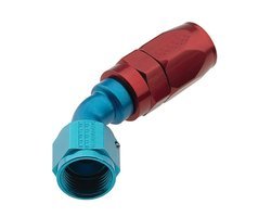 Fragola 224506 2000 series 45° hose end fitting AN-6 (blue-red)