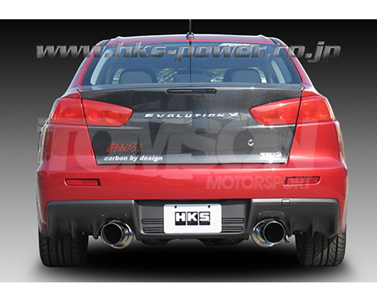 HKS 31008-BM001 RACING MUFFLER cat back exhaust Mitsubishi Lancer Evo X