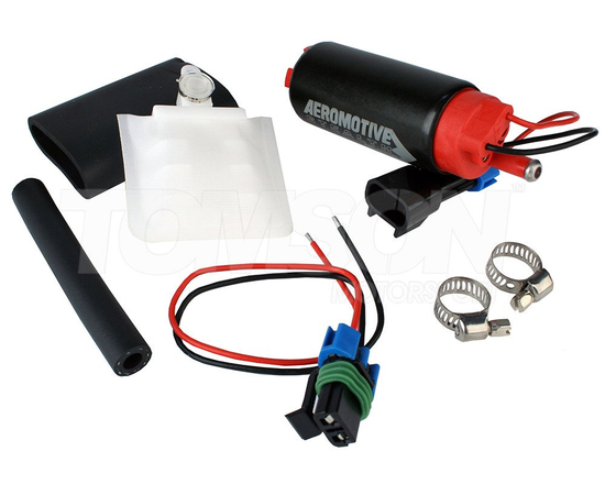 Aeromotive 11542 Stealth 340LPH fuel pump with install kit (offset inlet inline)