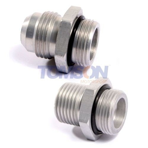 Setrab M22x1.5 to AN-8 metric aluminum adapter