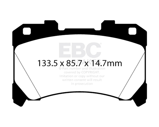 Klocki hamulcowe EBC DP52430NDX Blue Stuff NDX Toyota GR Yaris (Gen 1, Gen 2) (GXPA16), GR Corolla (GZEA14) 1.6 G16E-GTS (przód)