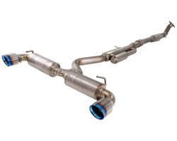 XFORCE ETTY21BCS titanium cat back exhaust Toyota GR Yaris (Gen 1) (GXPA16) 1.6 G16E-GTS (burned tips)