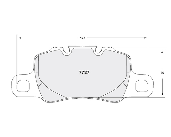 Performance Friction 7727.332.18.44 brake pads 332 compound Porsche 911 (991) GT2 / GT2 RS, 911 (991) GT3 / GT3 RS, 911 (991) Turbo / Turbo S, 911 (992) GT3, 911 (992) Turbo, Cayman (981) GT4, Cayman 982 (718) GT4 (rear)