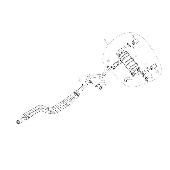 Układ wydechowy cat back Akrapovic Evolution MTP-BM/SS/1H BMW 335i F30, F31, 435i F32