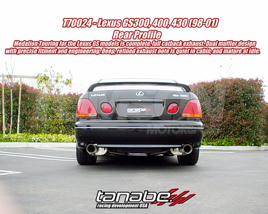 Układ wydechowy cat back Tanabe T70024R Revel Medallion Touring-S Lexus GS300, GS400/430 1998-2005