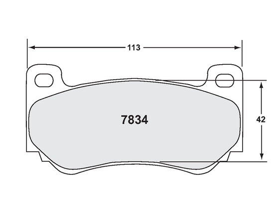 Performance Friction 7834.01.16.44 brake pads 01 compound (11 compound family) for AP Racing CP7600 calipers