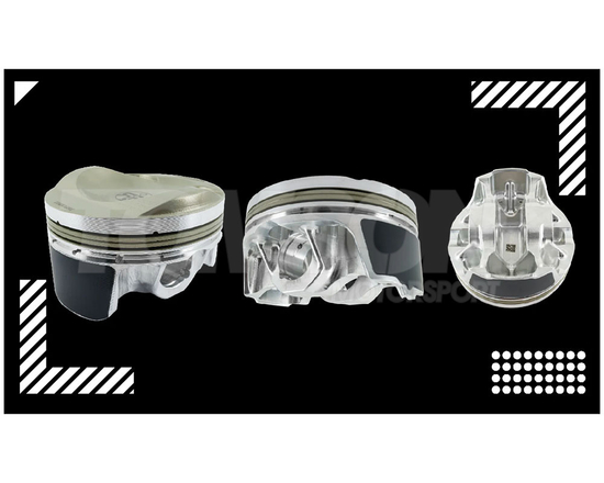 Italian RP IRPP284ADA-P forged pistons (Platinium version) Toyota GR Yaris (Gen 1, Gen 2) (GXPA16), GR Corolla (GZEA14) 1.6 G16E-GTS 87.50 mm CR 10:1