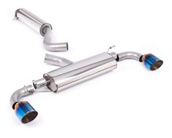 Układ wydechowy cat back Milltek Sport SSXTY203 wersja rezonowana Toyota GR Yaris (Gen 2) (GXPA16) 1.6 G16E-GTS (tytanowe opalane końcówki)