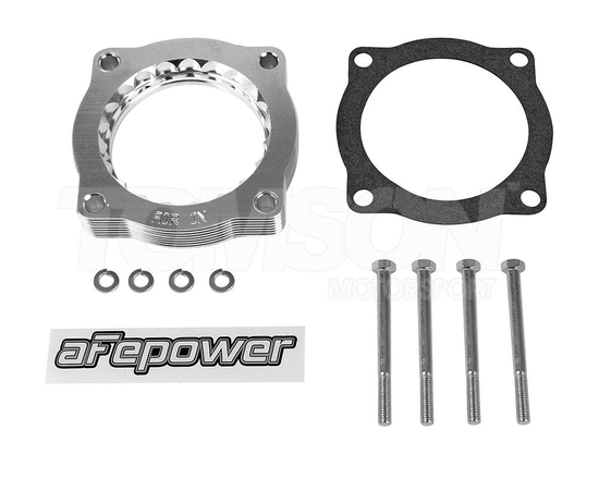 aFe Power 46-31002 Silver Bullet throttle body spacer BMW Series 135i (E82, E88), Series 335i (E90, E91, E92, E93), Series 535i (E60) 3.0 N54
