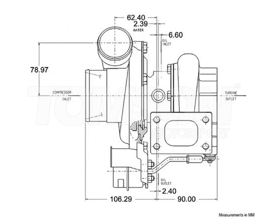 Turbosprężarka Garrett 836026-5013S GT2860RS T25 A/R 0.86 WG