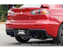 HKS 31029-AM004 Super Turbo Muffler cat back exhaust Mitsubishi Lancer Evo X 4B11T