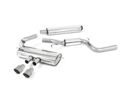 Milltek Sport SSXFD118 resonated cat back exhaust Ford Focus ST Mk3 2.0 EcoBoost (titanium tips)