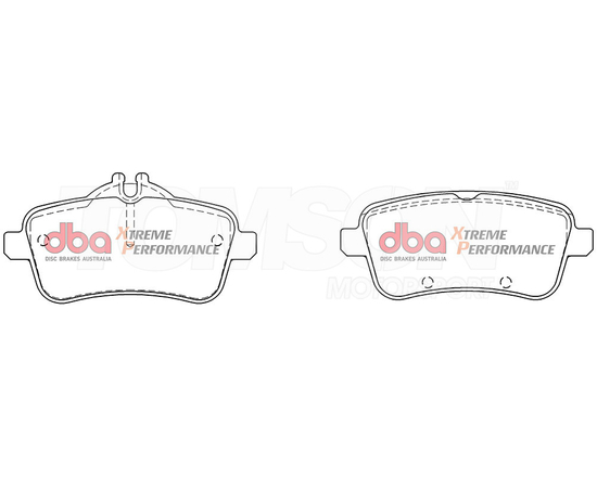 Klocki hamulcowe DBA DB8880XP Xtreme Performance (XP) Mercedes A45 AMG, CLA45 AMG, GLA45 AMG, SLC43 AMG, SLK55 AMG (tył)