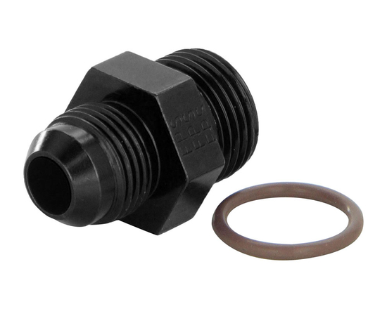 Adapter aluminiowy Fragola 495112-BL AN-4 (męski) do ORB-10 z oringiem (męski) (czarny)