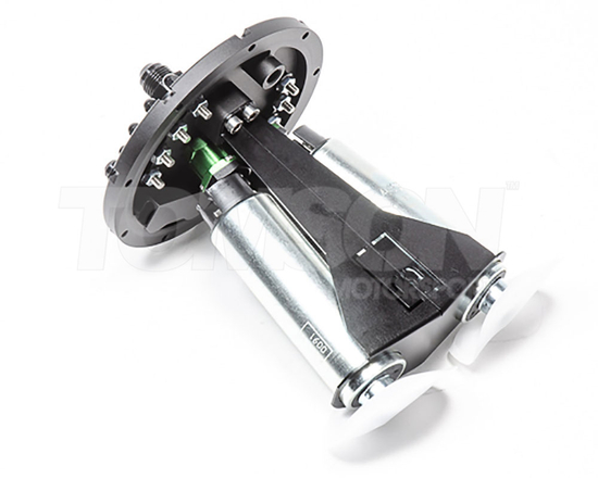 Radium Engineering 20-0443-00 MPFST Multi-Pump Fuel Surge Tank for 1 or 2 brushless Ti Automotive (Walbro) E5LM E85 fuel pumps (no pumps included)