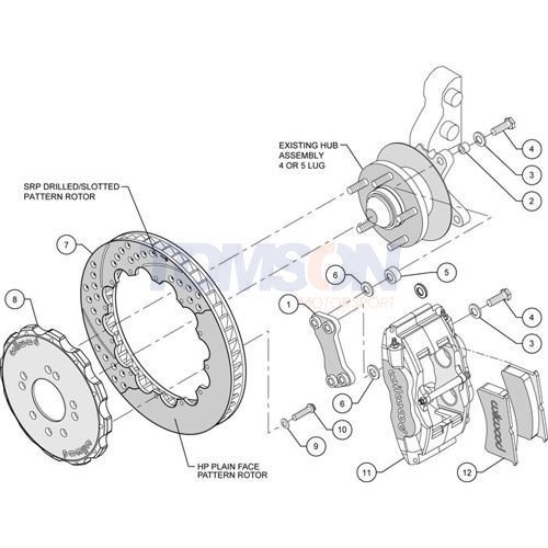 Zestaw hamulcowy Wilwood 140-9194 do Nissan 200sx S14 1994-1999 327 mm