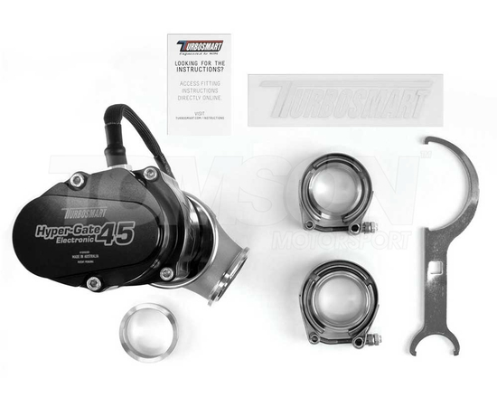 Turbosmart TS-0553-1502 eWG45 Gen V Electronic CompGate45 electronic external wastegate (black)